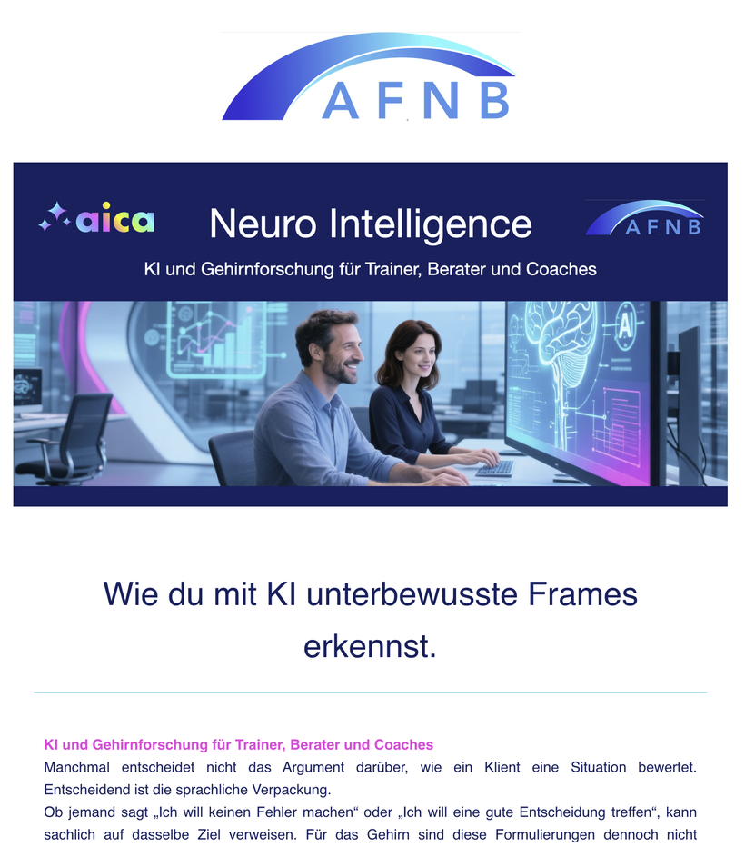 Eine Ausgabe der Neuro Intelligence zu KI und Gehirnforschung