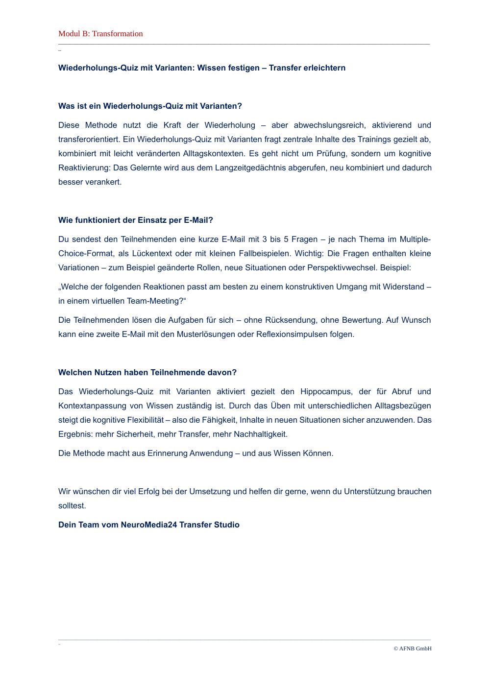 Impulsdokument, Seite 2 von 4